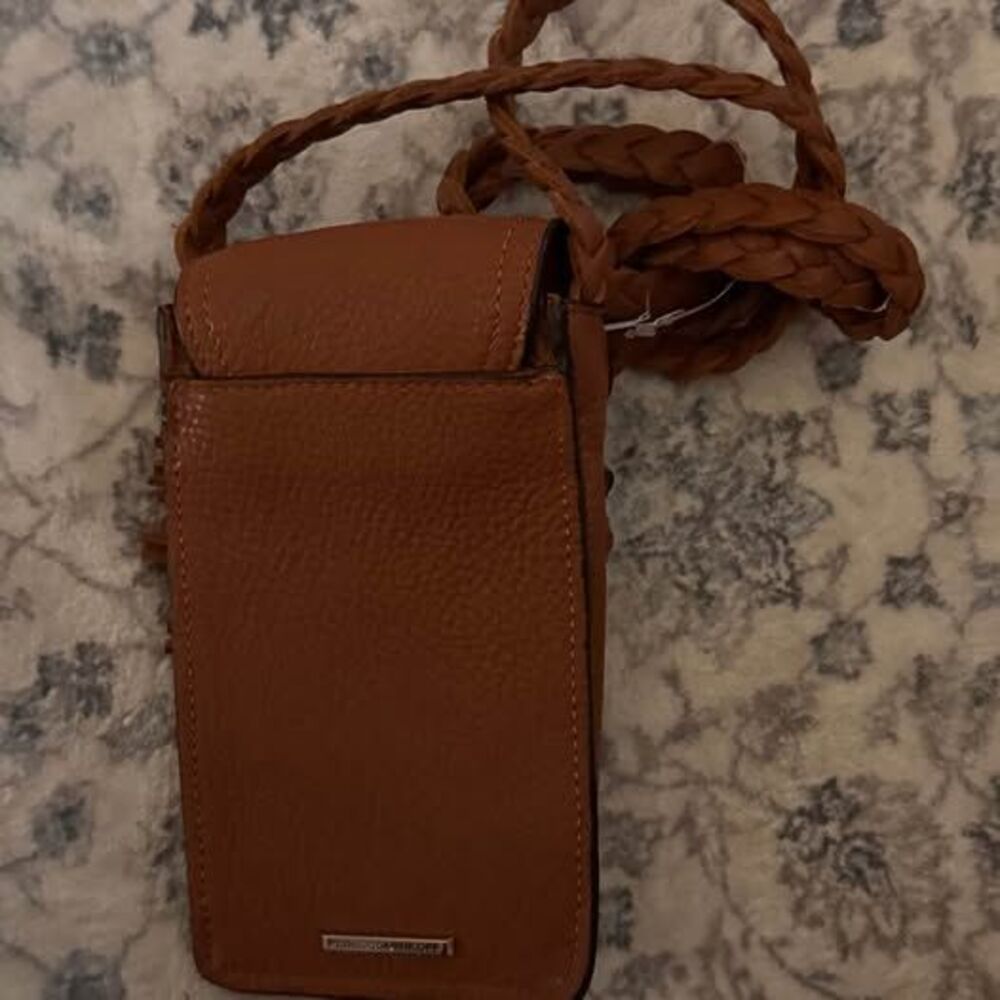 Rebecca Minkoff Leather Tassel Phone Crossbody Bag - Picture 7 of 7